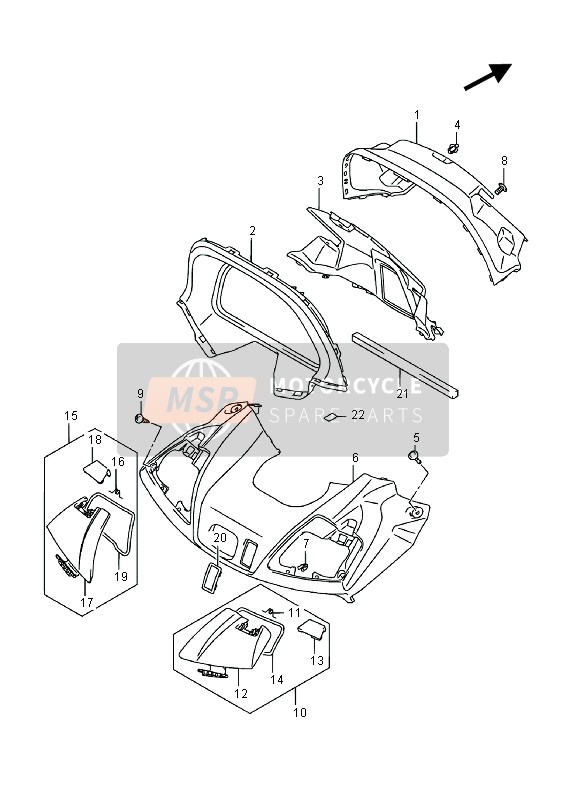 9214326J50, .Lock, Front Panel Box Rh, Suzuki, 0